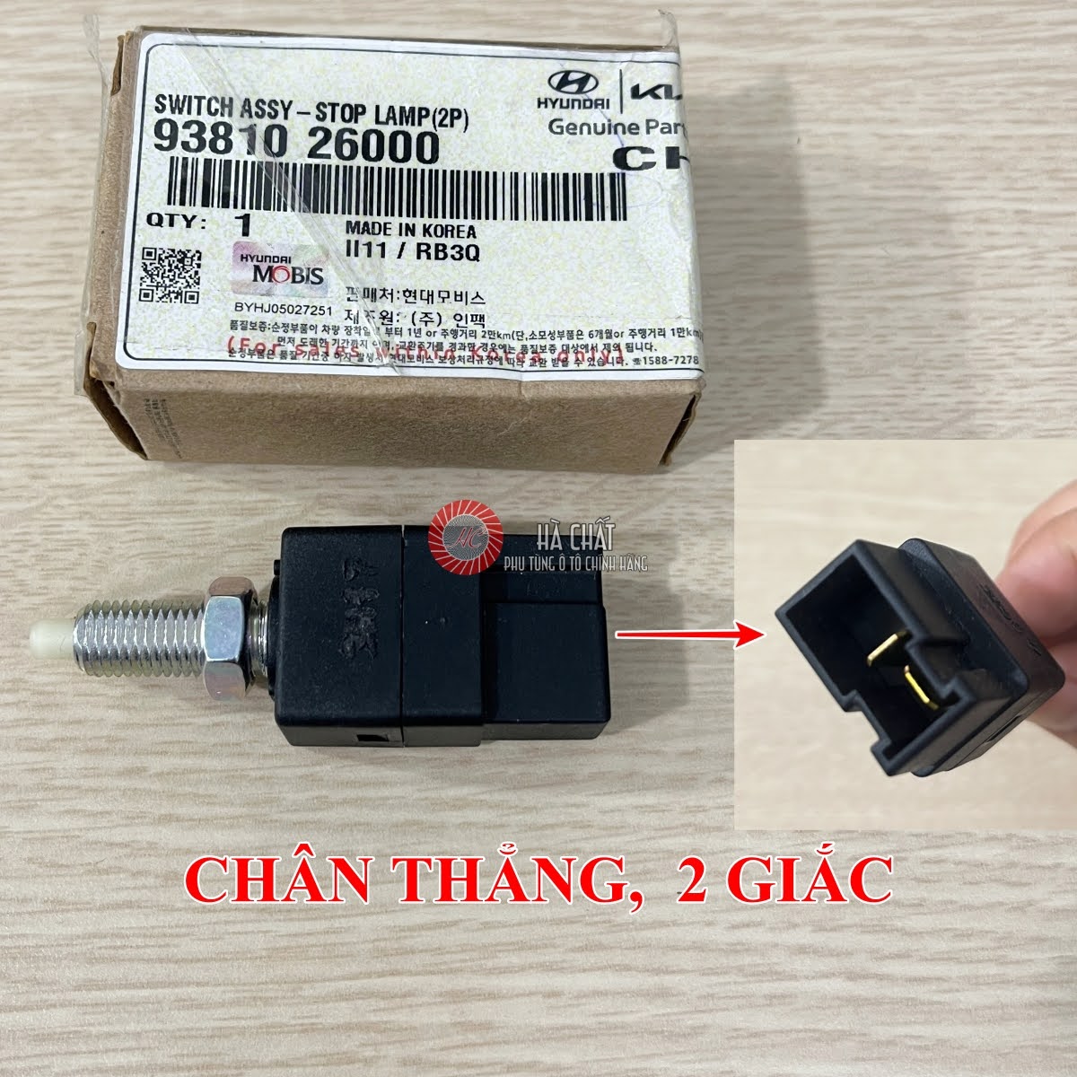 Công tắc chân côn phanh KIA & HYUNDAI: Morning, i10, Santafe, Sorento ... nhập khẩu MOBIS Hàn Quốc - Hình ảnh 7